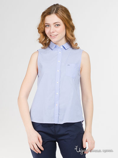 Блуза Pepe Jeans London, цвет голубой