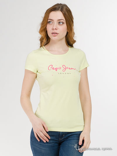 Футболка Pepe Jeans London, цвет желтый