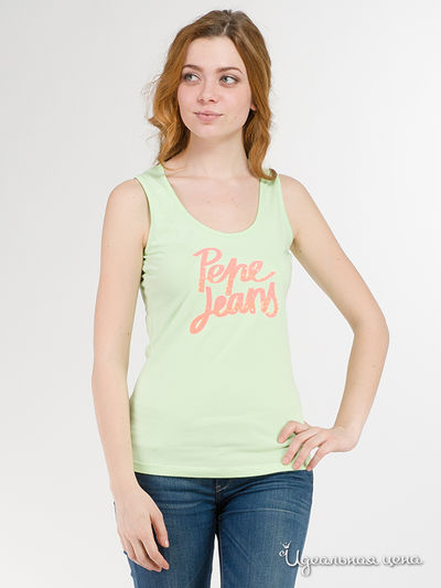 Топ Pepe Jeans London, цвет салатовый