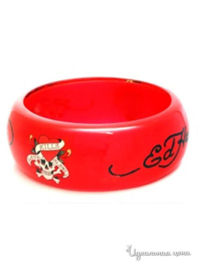 Браслет Ed Hardy, цвет красный