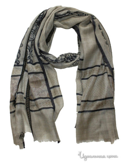 Палантин Passigatti, цвет бежевый, черный