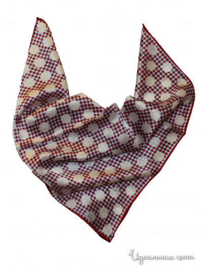 Платок Passigatti, цвет молочный, красный