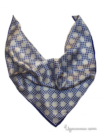 Платок Passigatti, цвет молочный, синий