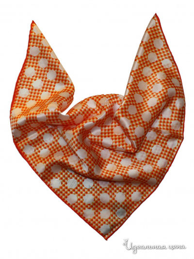 Платок Passigatti, цвет молочный, оранжевый