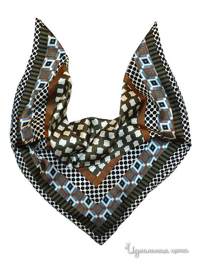 Платок Passigatti, цвет хаки, черный