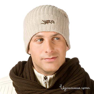 Шапка Marlboro Classics, цвет цвет бежевый