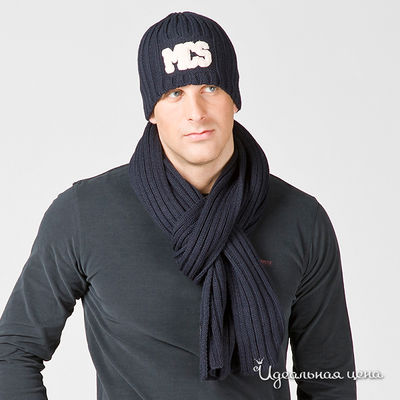 Шарф Marlboro Classics, цвет цвет темно-синий