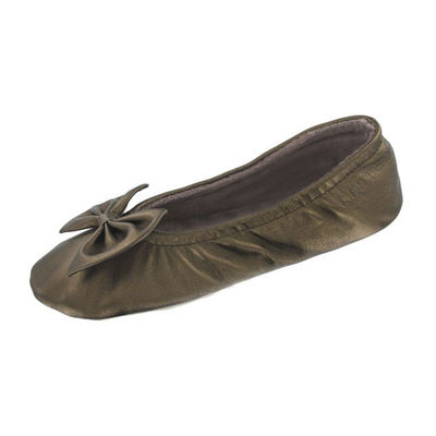 Балетки Isotoner, цвет цвет бронзовый