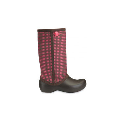 Сапоги Crocs, цвет цвет темно-коричневый / бордовый