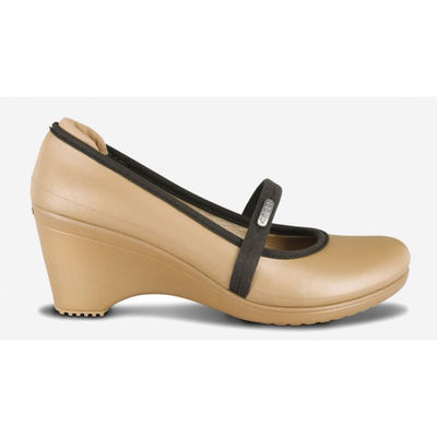 Туфли Crocs, цвет цвет золотой