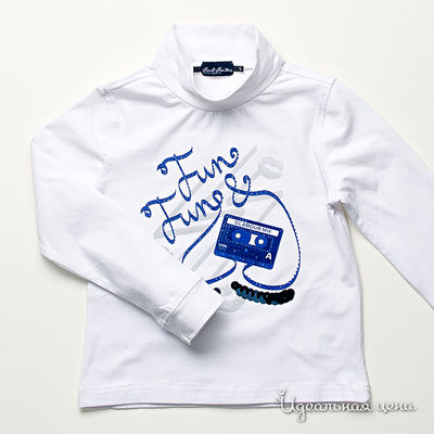 Лонгслив Fun&Fun girl, цвет цвет белый