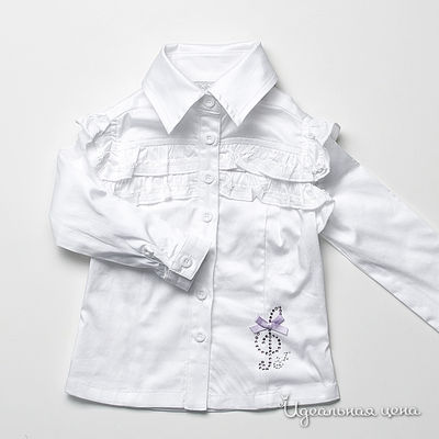 Блузка Fun&Fun girl, цвет цвет белый