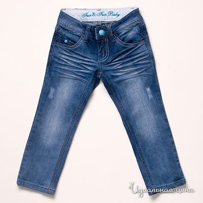 Брюки Fun&Fun girl, цвет цвет синий