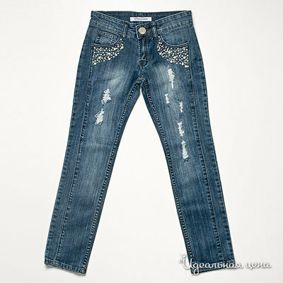 Джинсы Fun&Fun girl, цвет цвет синий