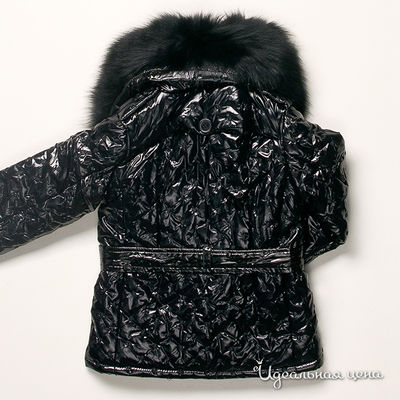 Пальто черное для девочки, рост 98-128 см