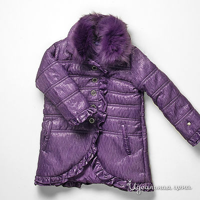 пальто Fun&Fun girl, цвет фиолетовый