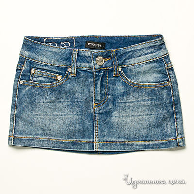 Юбка Fun&Fun girl, цвет цвет синий