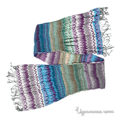 Шарф Renato Balestra, цвет цвет фиолетово-голубой