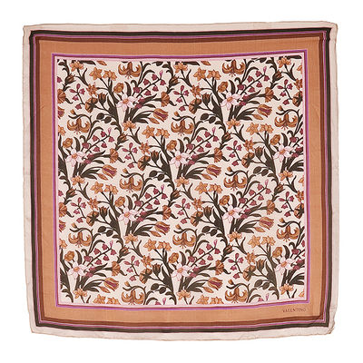 Платок Valentino, цвет цвет коричневый