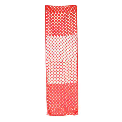 Платок Valentino, цвет цвет красный / белый