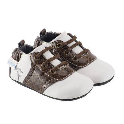 Кроссовки Robeez, цвет цвет белый / коричневый