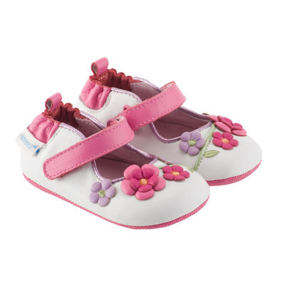 Туфли Robeez, цвет цвет белый / розовый