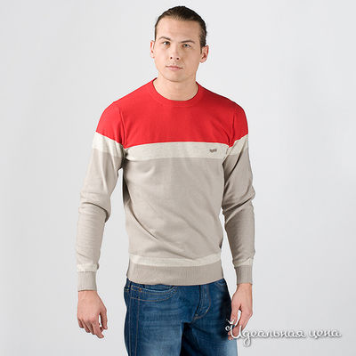 Свитер GAS, цвет цвет серый / красный