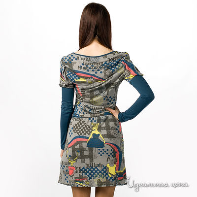 Платье Killah женское, цвет серый / синий