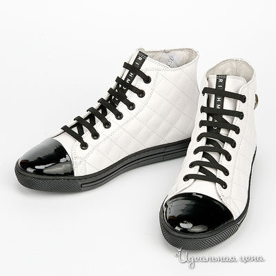 Ботинки Prada, Richmond, Dsquared женские, цвет белый / черный