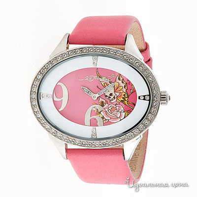 Часы Ed Hardy, цвет цвет розовый
