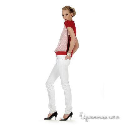Блуза Artwizard женская, цвет красный / белый