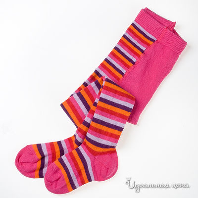 Колготки DECOY kids, цвет цвет фуксия / принт полоска