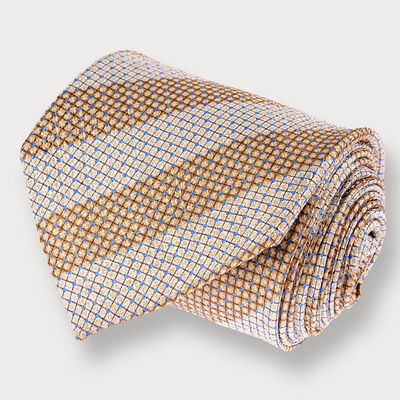 Галстук Dupont, цвет цвет бежевый / коричневый