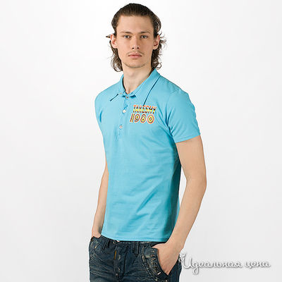 Поло Takeshy Kurosawa, цвет цвет голубой