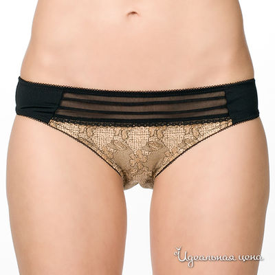 Трусы Amelie, цвет цвет бежевый / черный