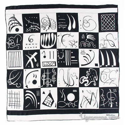 Платок Venera, цвет цвет черный / белый