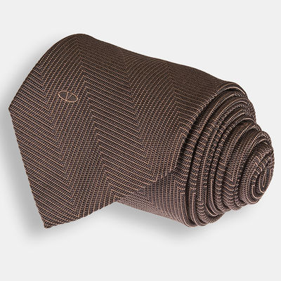 Галстук Valentino, цвет цвет коричневый