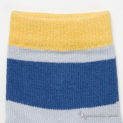 Носки Gulliver для ребенка, цвет серый / синий / желтый