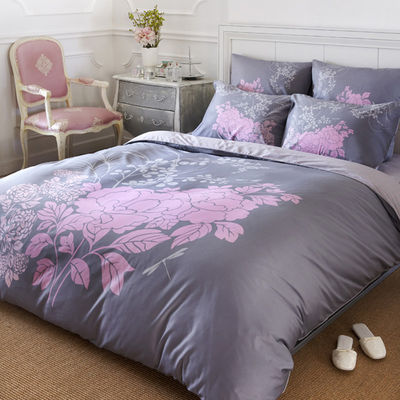 Комплект постельного белья Togas &quot;ФЛОРАНС&quot;, цвет серо/розовый, Евро (наволочки 50х70см)