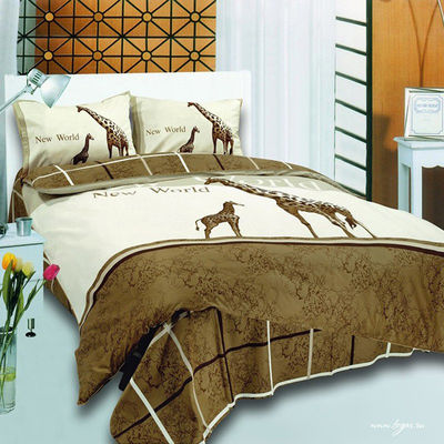 Постельное белье Togas, цвет цвет бежевый / коричневый