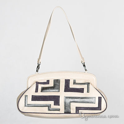 Клатч Jane Shilton, цвет цвет молочный / черный