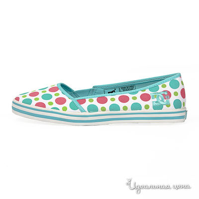 Балетки DC, цвет цвет белый / голубой / розовый