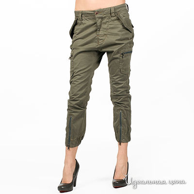 Брюки Gaudi, цвет цвет хаки