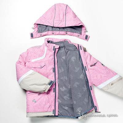 Куртка Huppa розовая для девочки, рост 80-170 см