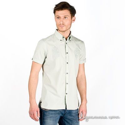 Рубашка Diesel, цвет цвет тускло-зеленый