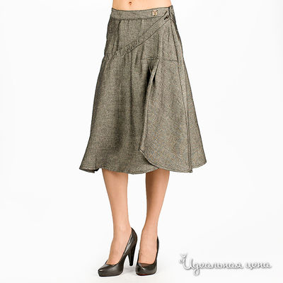 Юбка Diesel, цвет цвет серо-коричневый