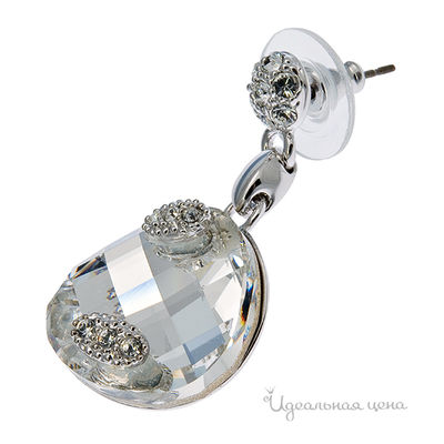 Серьги Crocus, цвет цвет серебряный