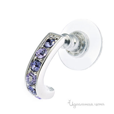 Серьги Crocus, цвет цвет сиреневый