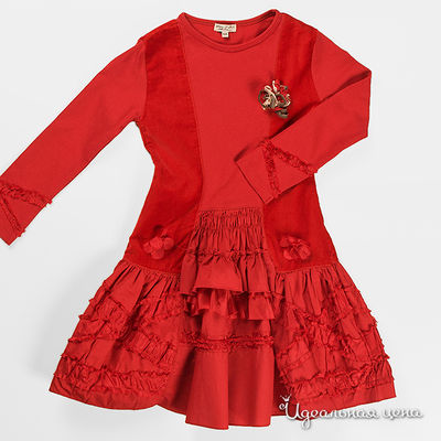 Платье Eliane et Lena для девочки, цвет красный, рост 102-164 см