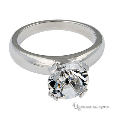 Кольцо Crocus, цвет цвет серебряный